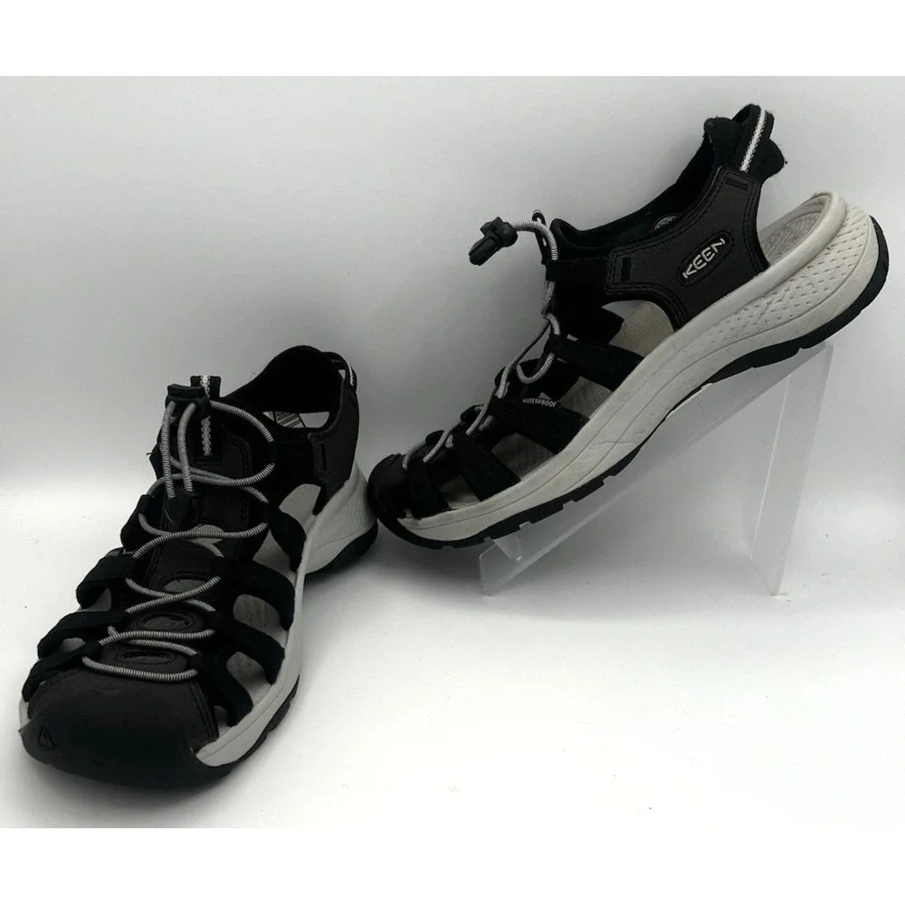 Keen Astoria West Sandals Black & Gray‎ Women's 9.5 Closed Toe New